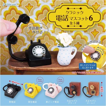 J. Rüya gashapon oyuncaklar 1/6 1/8 bjd blythe ob11 gsc bebek Retro Klasik telefon maskot 6 Showa Taisho dollhouse minyatür figürler