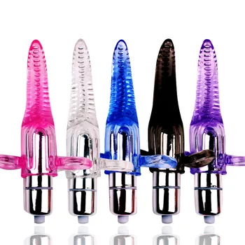 Mini Parmak Vibratör Bullet Dil Klitoris masaj sopası Mastürbasyon Vibe GSpot Su Geçirmez Fışkırtma Anal plug Seks Oyuncakları kadın için