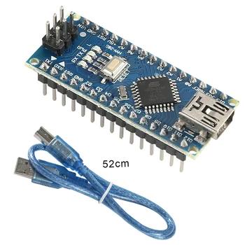 Arduino Nano için Mini USB Bootloader İle Uyumlu Nano 3.0 Denetleyici v3. 0 CH340 USB Sürücü 16 MHz ATMEGA328P