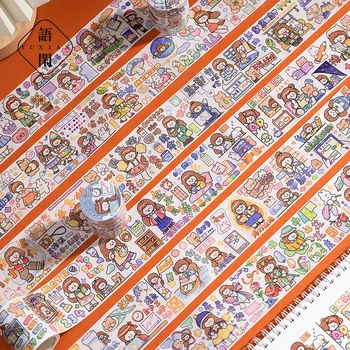 1 adet / 1 grup Dekoratif Yapışkan Bantlar Önce bir hafta Önemsiz Günlüğü kendi başına yap kağıdı Japon Maskeleme Bantları Scrapbooking Çıkartmaları