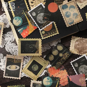 46 adet Vintage Posta Pulu Çıkartmalar Botanik Tatlı Tatlı Deco Kağıt Etiket Scrapbooking Günlüğü Planlayıcısı Dıy Sanat El Sanatları