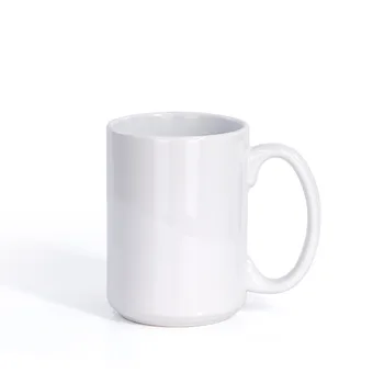 Süblimasyon Boş 15oz Kahve Büyük Kupalar Seramik çay bardağı Özel Logo Kahve Kupa Anne Günü Hediyesi