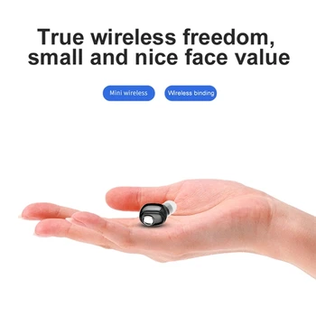 Mini Kablosuz kulaklıklar Su Geçirmez Kulaklık Mono Bas Spor Bluetooth Uyumlu Tek Kulaklık Kulaklık Xiaomi Huawei İçin