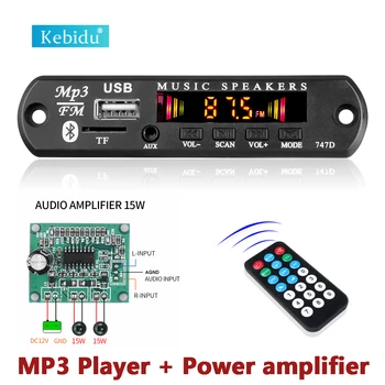 Kablosuz bluetooth 5.0 mp3 çalar 7V 12V Araba Ses USB TF FM Radyo Modülü MP3 WMA Dekoder Kurulu Uzaktan Kumanda ile Araba radyo
