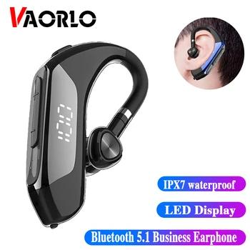 Yeni S08 Bluetooth Kulaklık LED Ekran İş Handsfree kablosuz kulaklık Su Geçirmez Spor Gürültü Önleyici mikrofonlu kulaklık