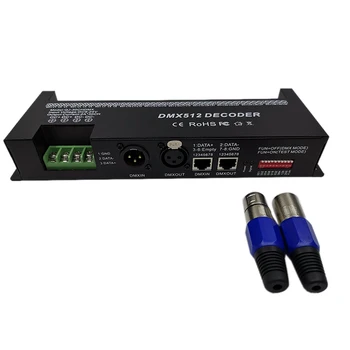 30 Kanal RGB DMX512 Dekoder LED şerit Denetleyici 60A DMX Dimmer PWM sürücü girişi DC9-24V 30CH DMX dekoder ışık kontrolü