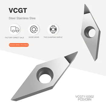 VCGT160402 VCGT160404 VCGT160408 elmas bıçak VCGT110302 VCGT110304 VCGT110308 torna cnc torna aracı aluminumcopper aracı bıçak
