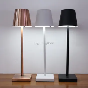 İskandinav Masa yatak odası için lamba Zemin Şarj Edilebilir USB Aydınlatma Çubuğu Otel Restoran Akülü Akrilik Dekorasyon Gece Lambası