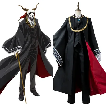 Anime Antik Magus ' Gelin Cosplay Yetişkin Siyah Elias Ainsworth Cosplay Kostüm Kıyafet Cadılar Bayramı Karnaval Custom Made Kostüm