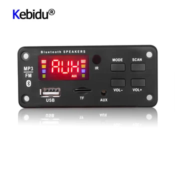 Bluetooth 5.0 Araba Radyo MP3 Çalar Dekoder Kurulu 5 V-12 V Handsfree Destek Kayıt FM TF SD Kart AUX MİC İle Ses Modülü