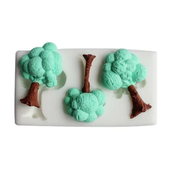 3D breadfruit ağacı Silikon Fondan Kalıp Kek Dekorasyon Çikolata Sugarcraft Pişirme Kalıp