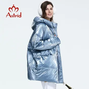 Astrid 2022 Kış yeni varış şişme ceket kadınlar gevşek giyim giyim kaliteli kalın pamuklu orta uzunlukta kış ceket FR-7078