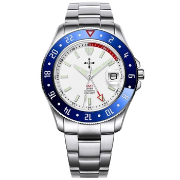 GMT İzle Otomatik Erkekler Spor 200M Dalgıç Saatler Lüks 42mm Çoklu Zaman Dilimi Mekanik Kol Saatleri Vintage Saatler Yeni 2022