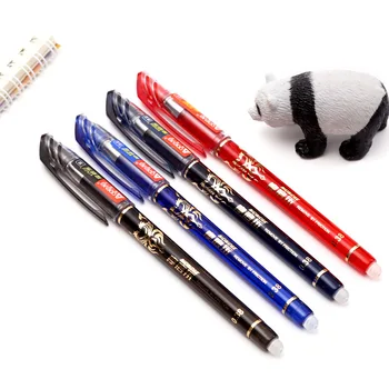 8 adet Set Silinebilir Jel Kalemler Mavi Kalemler Çubuklar 0.5 mm Mürekkep Yedekler Tükenmez Kalem Yıkanabilir Kolu Kırtasiye Ofis Okul Malzemeleri