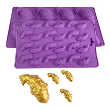 Goldfish Sazan Fazla El Yapımı Sabun Kalıp Silikon Çikolata Kalıp DIY Kek Dekorasyon Pişirme Kalıp