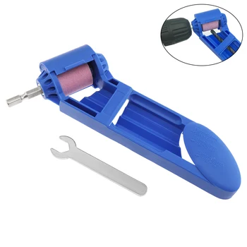 Mavi Taşınabilir Matkap Ucu Kalemtıraş öğütme makinesi Pembe Korindon Taşlama Tekerleği 2-12. 5 mm Demir Düz Şaft Büküm Matkap