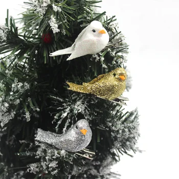 Köpük Kuş Firkete Yapay Tüy Sequins Kuşlar Çiçek Noel Ağacı Parti Düğün Scrapbooking Çelenk Süslemeleri Çocuk Oyuncak