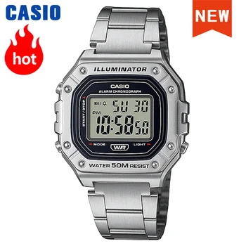 Casio izle kol saati erkekler üst marka lüks set quartz saat erkek izle Spor İzle relogio masculino часы мушские W-218HD-1A