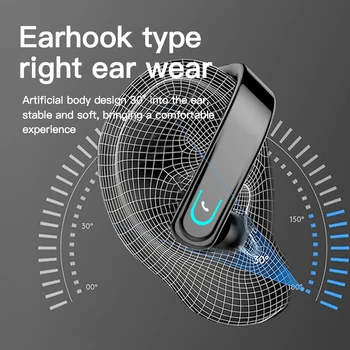 2022 Yeni bluetooth kulaklık Kablosuz Dokunmatik İş Çağrı Kulak Askısı Handsfree Kulak Kancası Spor Su Geçirmez Müzik Oyun Kulaklıkları