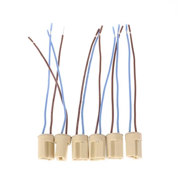 6 adet / grup G9 Lamba Tabanı seramik konektör Baz Soket İle 15CM Hattı LED Halojen ampul ışık CE ve RoHS Onaylı G9 Lamba Tutucu