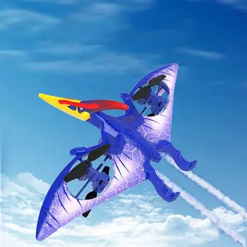 RC Jurassic Simülasyon Dinozor Uçan Dört Eksenli Uçak Pterosaur Uzaktan Kumanda Hayvan RC Uçak Çocuk Doğum Günü Oyuncakları Hediyeler