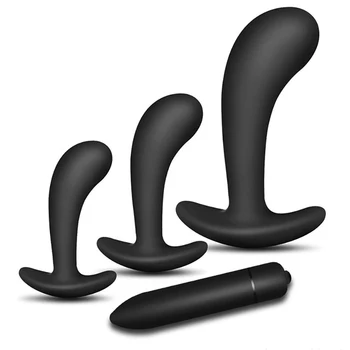 Silikon Anal Plug Kadın Erkek Eşcinsel g-spot mastürbasyon Vibratör Seks Oyuncakları Butt Plug Yetişkin Oyunu prostat masajı Anüs Stimulatio