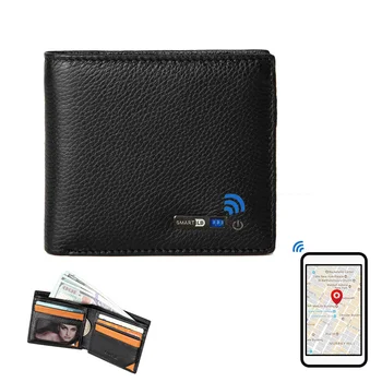Akıllı cüzdan Moda Cüzdan GPS bluetooth takip cihazı babalar Günü için Hediye İnce Kredi kart tutucu Cartera Hombre Tarjetero Cüzdan